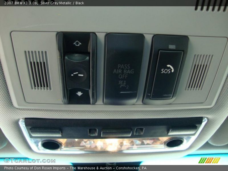 Silver Grey Metallic / Black 2007 BMW X3 3.0si