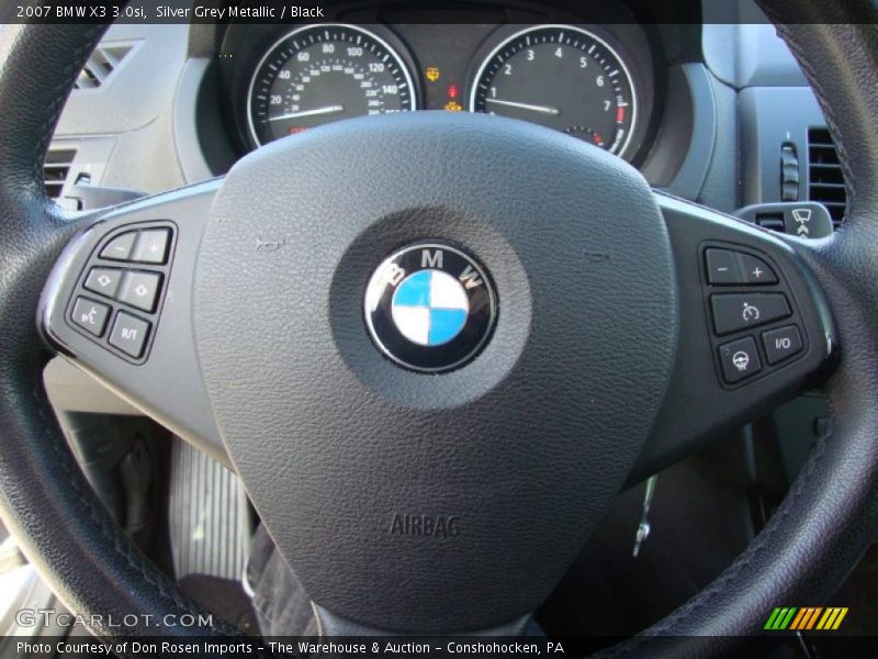Silver Grey Metallic / Black 2007 BMW X3 3.0si