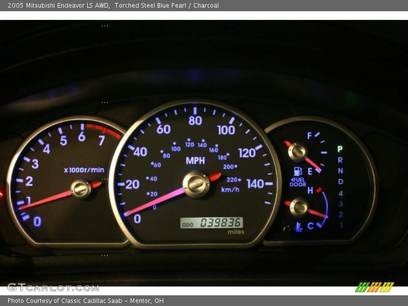 Torched Steel Blue Pearl / Charcoal 2005 Mitsubishi Endeavor LS AWD