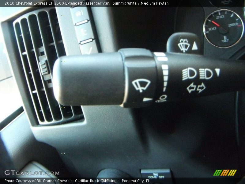Controls of 2010 Express LT 3500 Extended Passenger Van