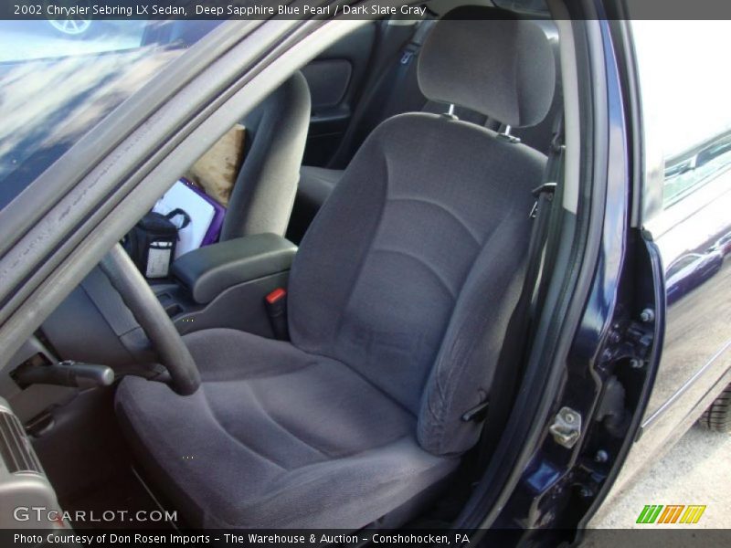 Deep Sapphire Blue Pearl / Dark Slate Gray 2002 Chrysler Sebring LX Sedan
