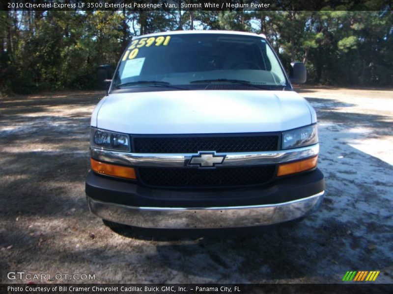 Summit White / Medium Pewter 2010 Chevrolet Express LT 3500 Extended Passenger Van