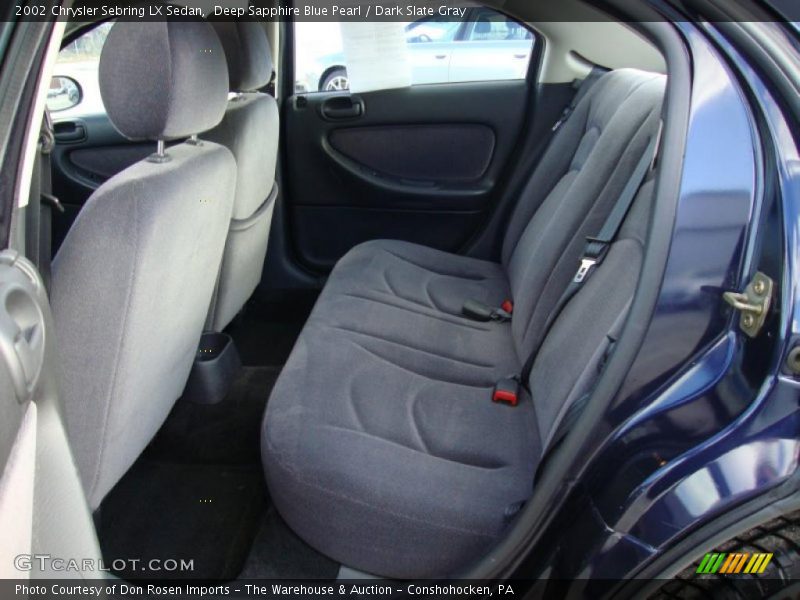  2002 Sebring LX Sedan Dark Slate Gray Interior