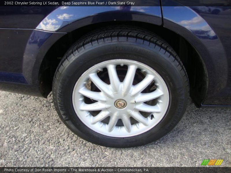 Deep Sapphire Blue Pearl / Dark Slate Gray 2002 Chrysler Sebring LX Sedan