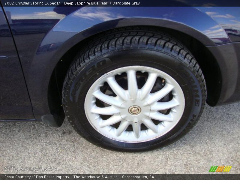 Deep Sapphire Blue Pearl / Dark Slate Gray 2002 Chrysler Sebring LX Sedan
