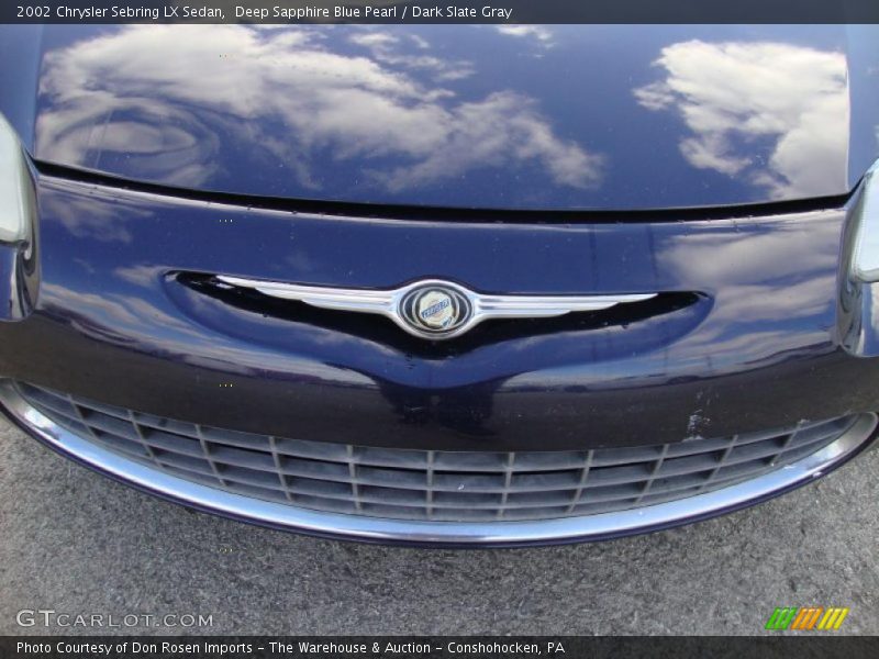 Deep Sapphire Blue Pearl / Dark Slate Gray 2002 Chrysler Sebring LX Sedan