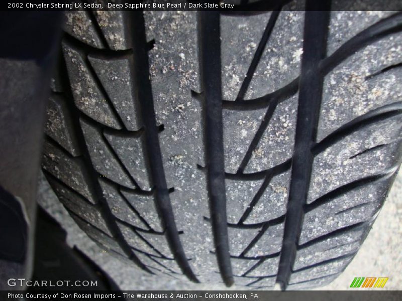 Deep Sapphire Blue Pearl / Dark Slate Gray 2002 Chrysler Sebring LX Sedan