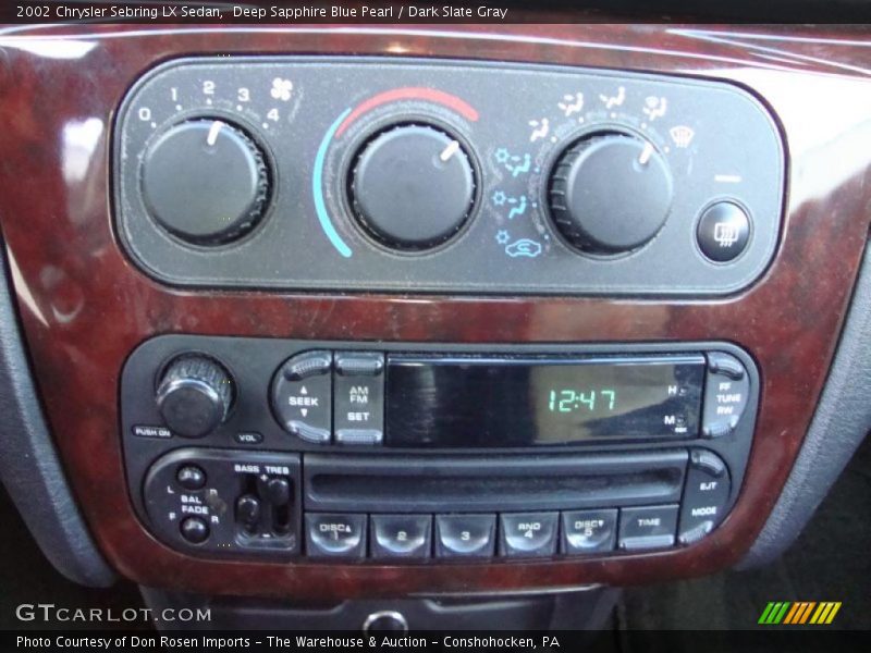 Controls of 2002 Sebring LX Sedan