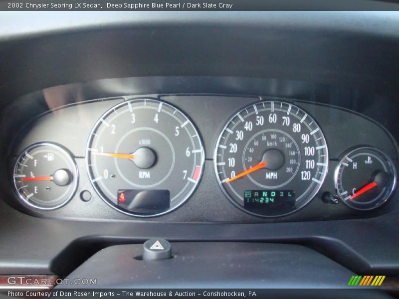  2002 Sebring LX Sedan LX Sedan Gauges