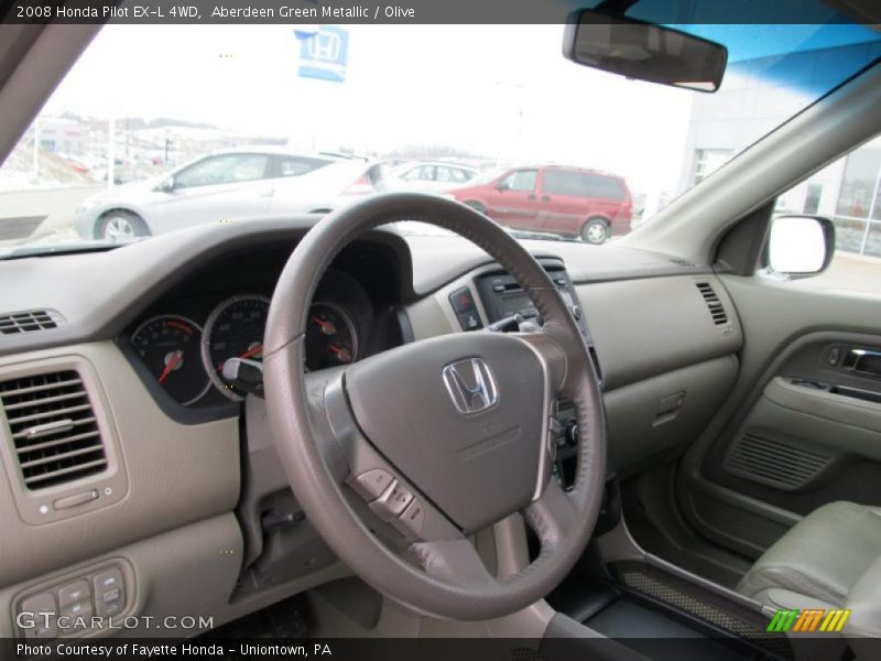 Aberdeen Green Metallic / Olive 2008 Honda Pilot EX-L 4WD