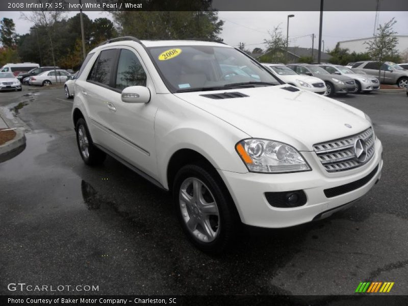 Ivory White Pearl / Wheat 2008 Infiniti FX 35