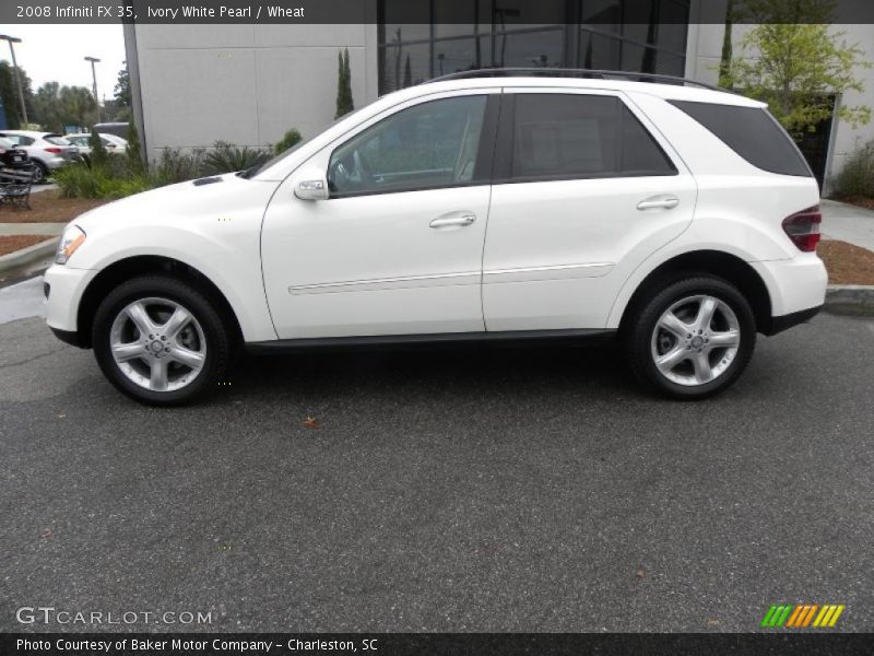 Ivory White Pearl / Wheat 2008 Infiniti FX 35