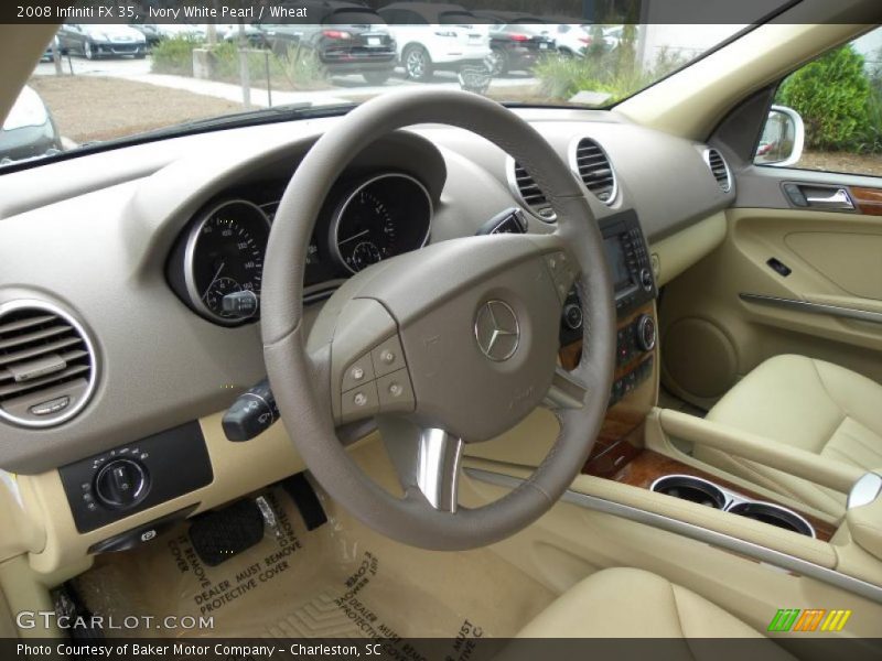 Ivory White Pearl / Wheat 2008 Infiniti FX 35