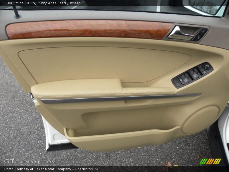 Ivory White Pearl / Wheat 2008 Infiniti FX 35