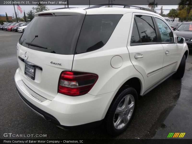 Ivory White Pearl / Wheat 2008 Infiniti FX 35