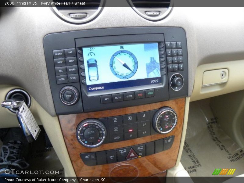 Ivory White Pearl / Wheat 2008 Infiniti FX 35