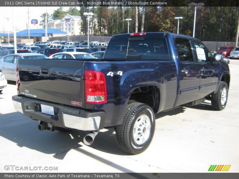 Midnight Blue Metallic / Ebony/Light Cashmere 2011 GMC Sierra 2500HD SLE Crew Cab 4x4
