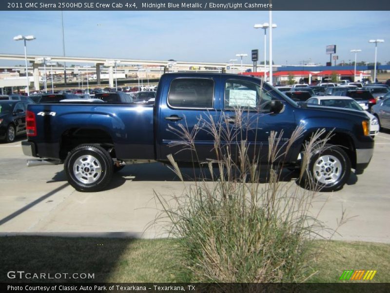 Midnight Blue Metallic / Ebony/Light Cashmere 2011 GMC Sierra 2500HD SLE Crew Cab 4x4