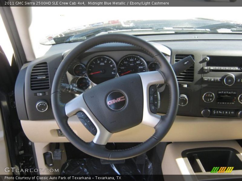 Midnight Blue Metallic / Ebony/Light Cashmere 2011 GMC Sierra 2500HD SLE Crew Cab 4x4