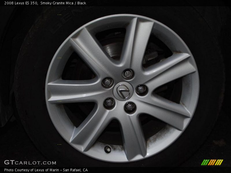 Smoky Granite Mica / Black 2008 Lexus ES 350