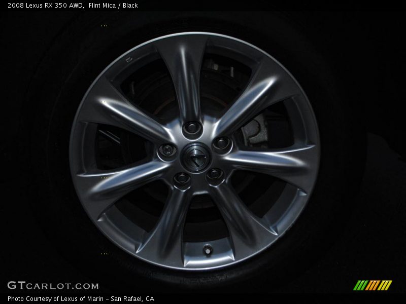 Flint Mica / Black 2008 Lexus RX 350 AWD