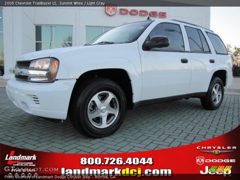 Summit White / Light Gray 2006 Chevrolet TrailBlazer LS
