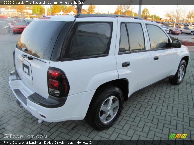 Summit White / Light Gray 2006 Chevrolet TrailBlazer LS