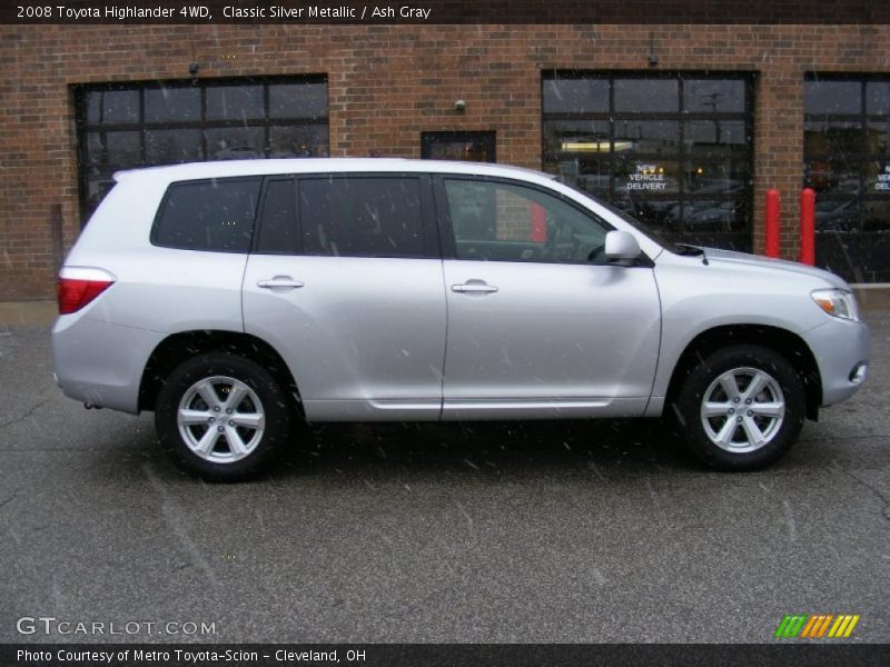 Classic Silver Metallic / Ash Gray 2008 Toyota Highlander 4WD