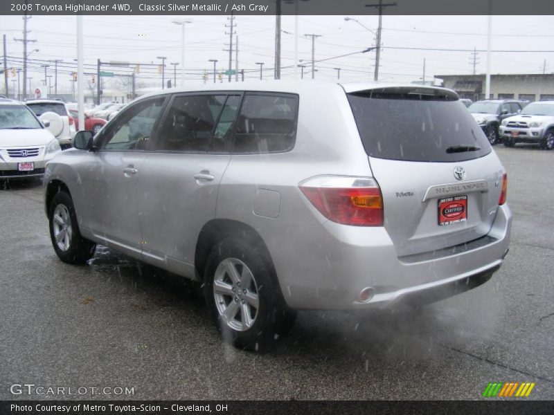 Classic Silver Metallic / Ash Gray 2008 Toyota Highlander 4WD