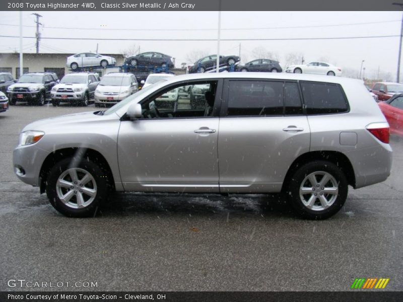 Classic Silver Metallic / Ash Gray 2008 Toyota Highlander 4WD