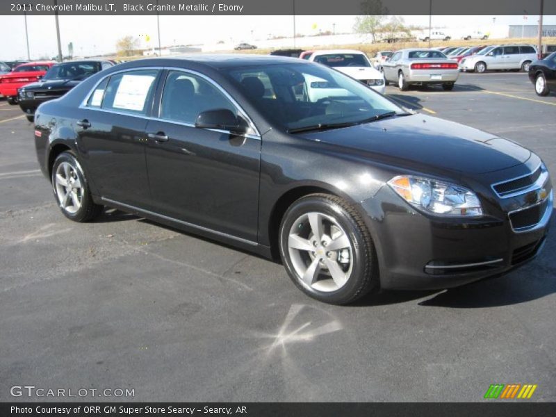 Black Granite Metallic / Ebony 2011 Chevrolet Malibu LT