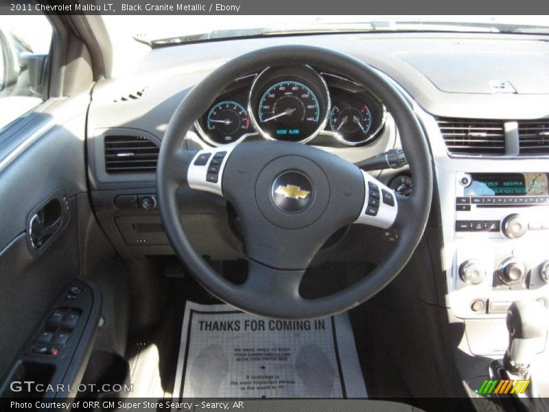 Black Granite Metallic / Ebony 2011 Chevrolet Malibu LT