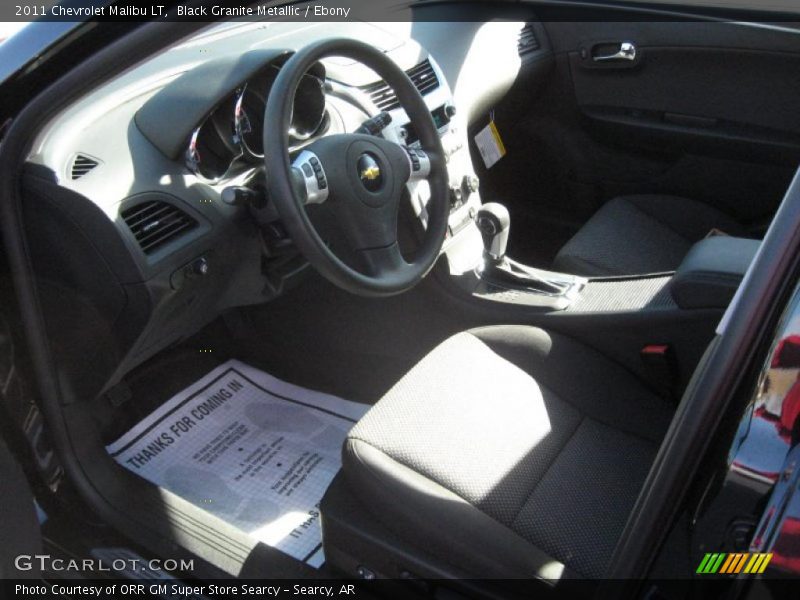 Black Granite Metallic / Ebony 2011 Chevrolet Malibu LT