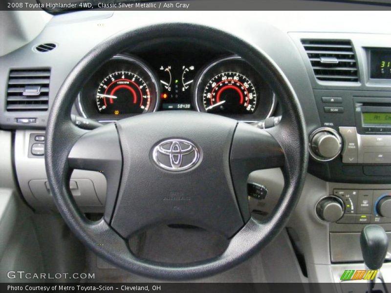 Classic Silver Metallic / Ash Gray 2008 Toyota Highlander 4WD