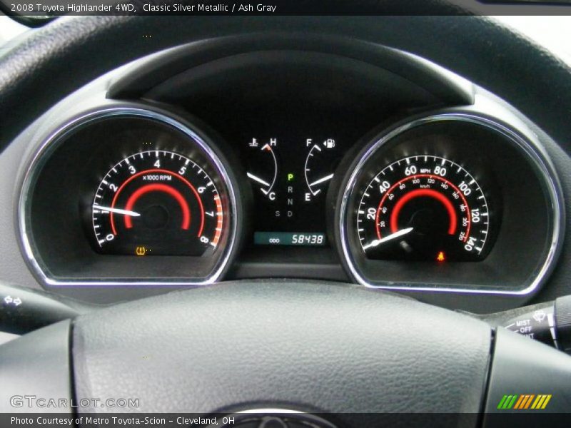 Classic Silver Metallic / Ash Gray 2008 Toyota Highlander 4WD