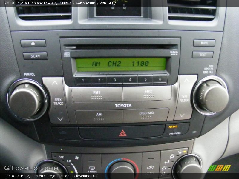 Classic Silver Metallic / Ash Gray 2008 Toyota Highlander 4WD