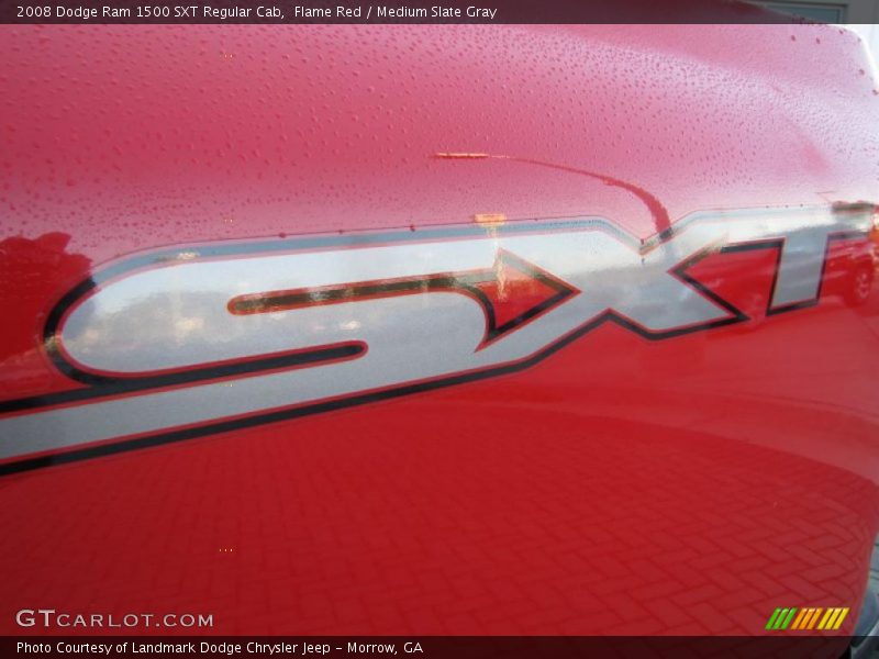 Flame Red / Medium Slate Gray 2008 Dodge Ram 1500 SXT Regular Cab