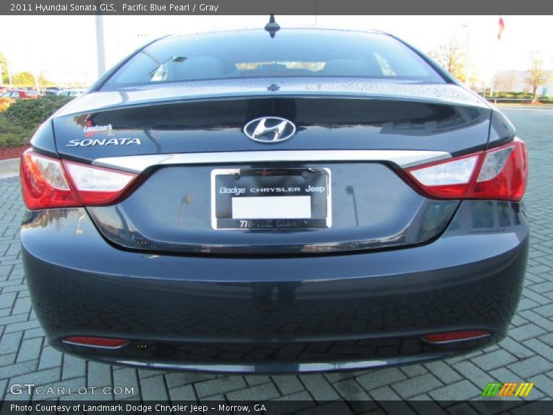 Pacific Blue Pearl / Gray 2011 Hyundai Sonata GLS