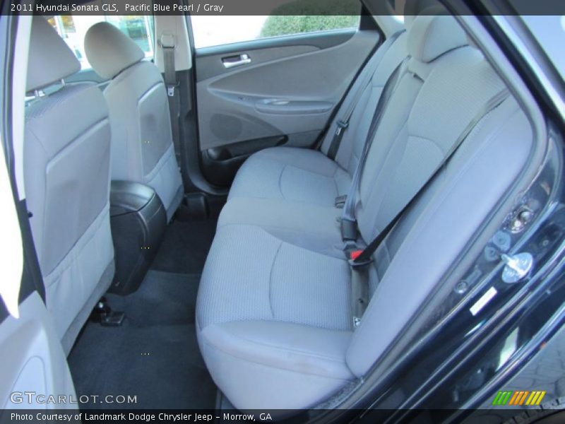 Pacific Blue Pearl / Gray 2011 Hyundai Sonata GLS