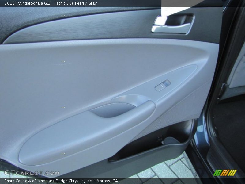 Pacific Blue Pearl / Gray 2011 Hyundai Sonata GLS