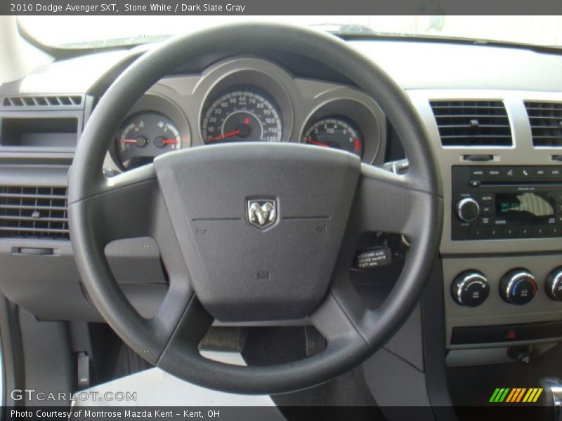 Stone White / Dark Slate Gray 2010 Dodge Avenger SXT