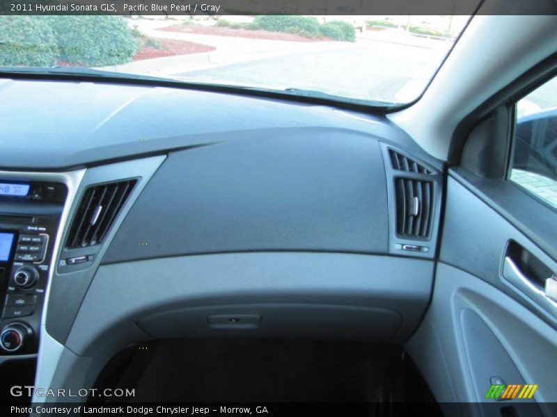Pacific Blue Pearl / Gray 2011 Hyundai Sonata GLS