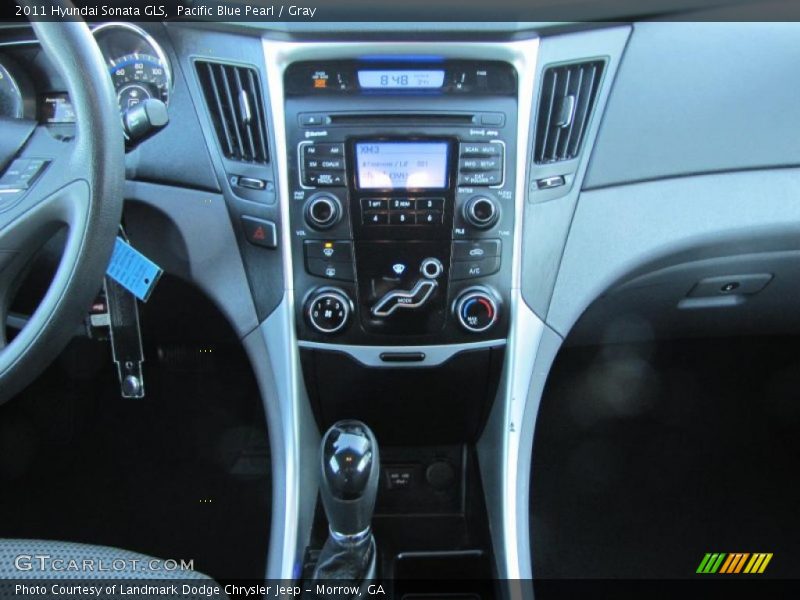 Pacific Blue Pearl / Gray 2011 Hyundai Sonata GLS