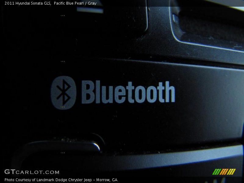 Pacific Blue Pearl / Gray 2011 Hyundai Sonata GLS