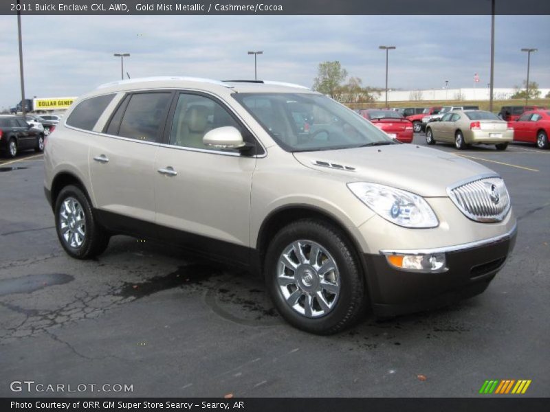 Gold Mist Metallic / Cashmere/Cocoa 2011 Buick Enclave CXL AWD
