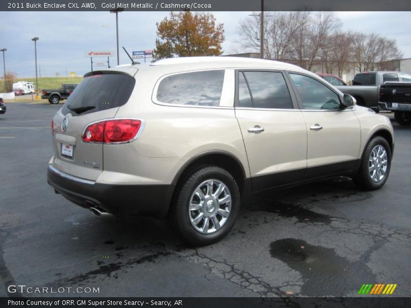 Gold Mist Metallic / Cashmere/Cocoa 2011 Buick Enclave CXL AWD
