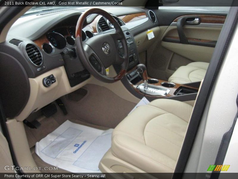 Gold Mist Metallic / Cashmere/Cocoa 2011 Buick Enclave CXL AWD