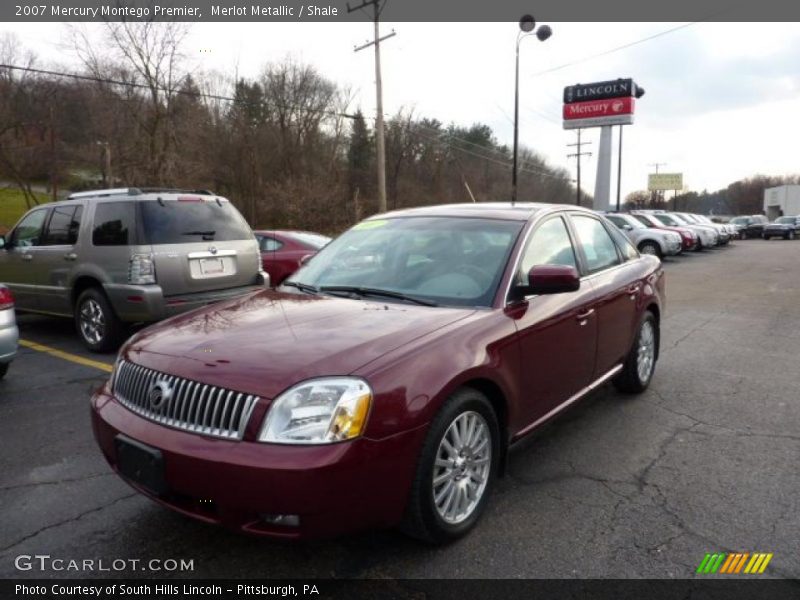 Merlot Metallic / Shale 2007 Mercury Montego Premier
