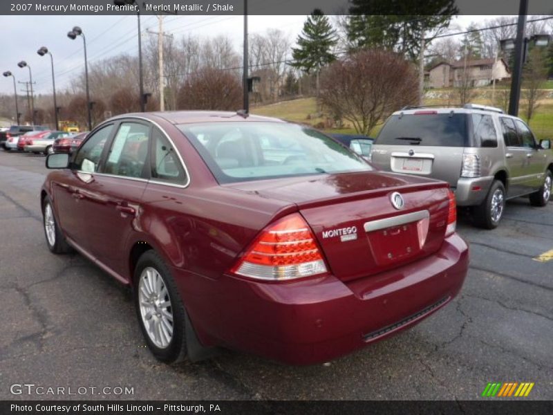 Merlot Metallic / Shale 2007 Mercury Montego Premier