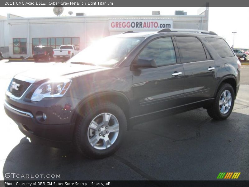 Cyber Gray Metallic / Light Titanium 2011 GMC Acadia SLE